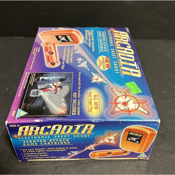 Arcadia Electronic Skeet Shoot Fighter Attack Game Cartridge Image Slide Sealed - Picture 5 of 6